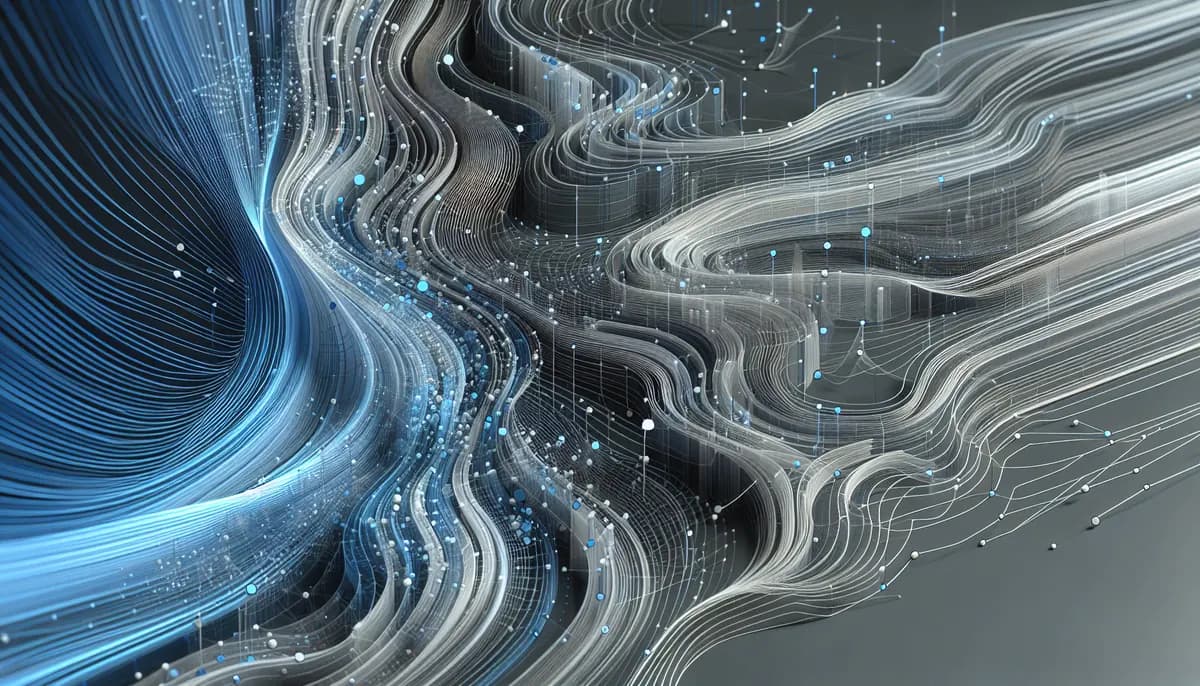 Abstract AI data visualization