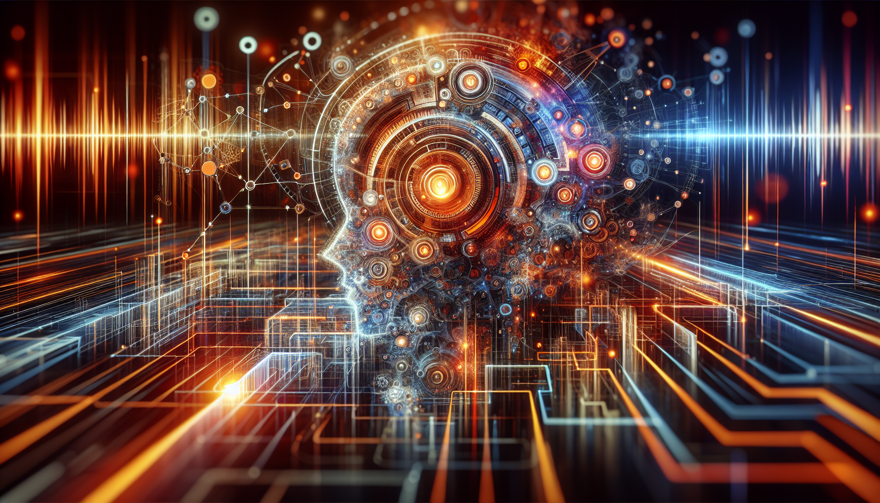 Abstract representation of AI-driven follow-up processes