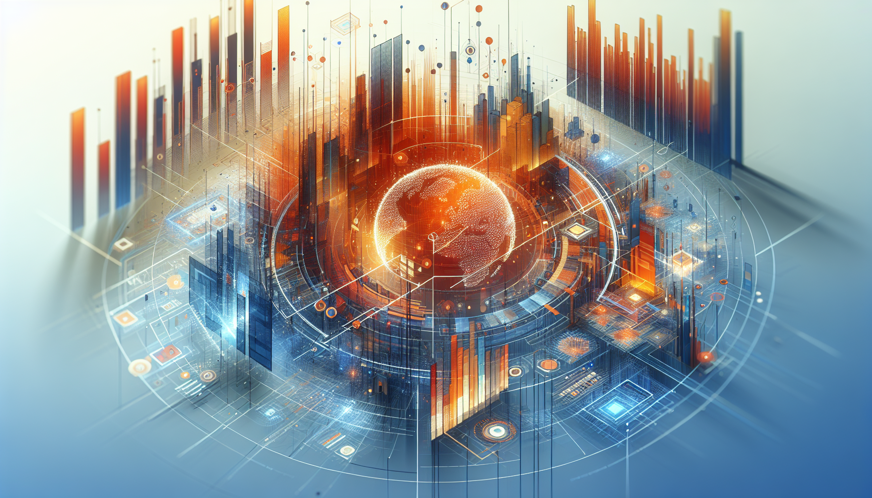 Abstract AI data visualization for real estate