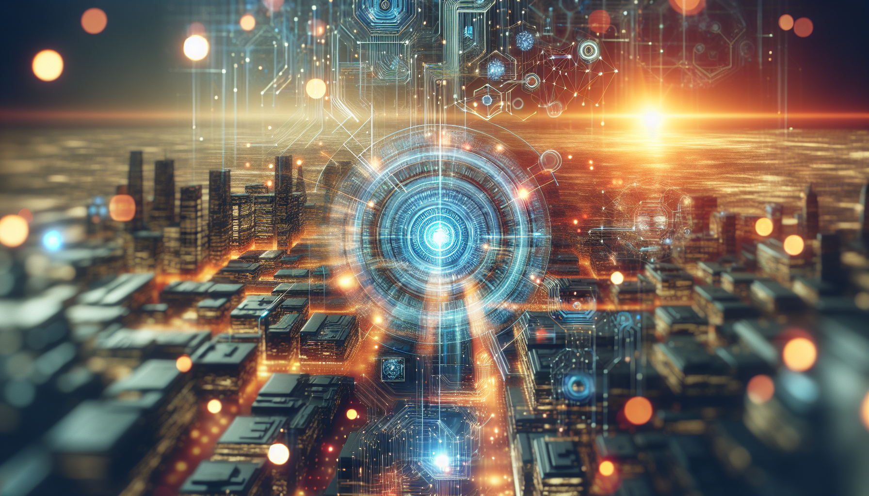 Abstract concept of AI in real estate